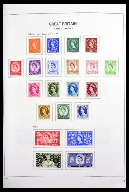 Stamp collection 30133 Great Britain 1952-1997.