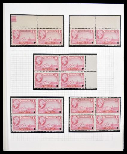 Stamp collection 30152 Surinam specimen 1945.