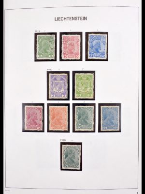 Stamp collection 30185 Liechtenstein 1912-1984.