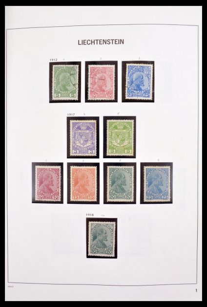 Stamp collection 30185 Liechtenstein 1912-1984.