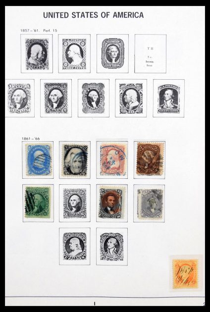 Stamp collection 30266 USA 1861-1988.