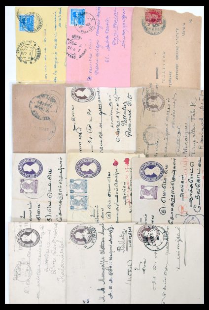 Stamp collection 30386 India covers 1900-1950.