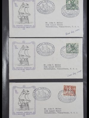 Stamp collection 30394 Sweden first day covers 1938-2003.
