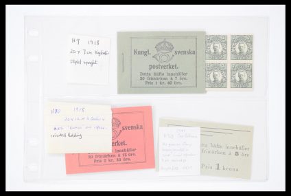 Stamp collection 30447 Sweden booklets 1918(!)-1984.