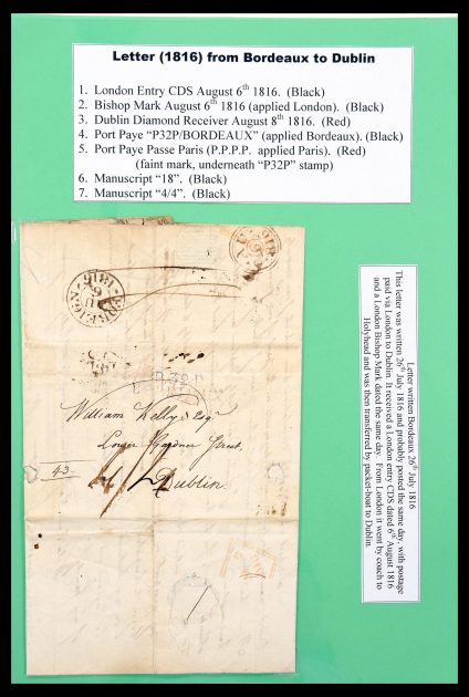 Stamp collection 30481 Great Britain covers 1772(!)-1880.