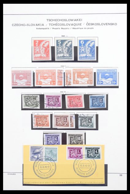 Stamp collection 30546 Czechoslovakia 1945-1959.