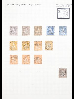 Stamp collection 30557 Switzerland 1854-1959.