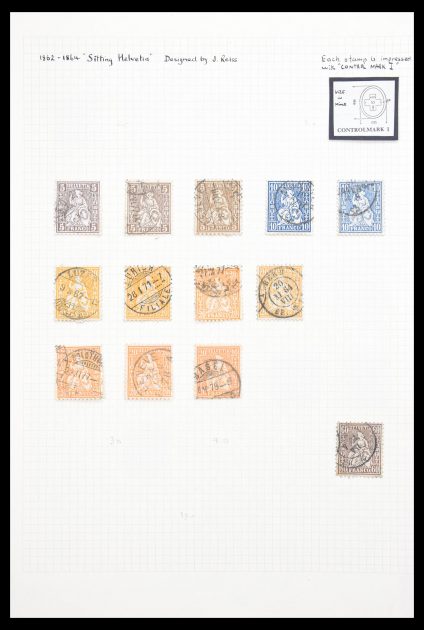 Stamp collection 30557 Switzerland 1854-1959.