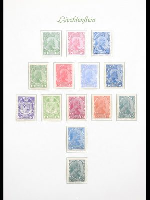 Stamp collection 30597 Liechtenstein complete collection 1912-1966.