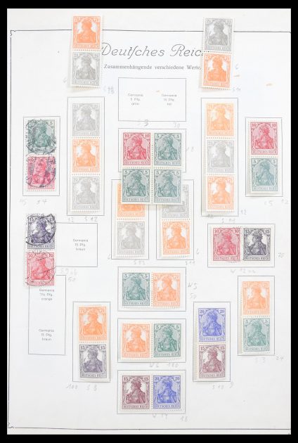 Stamp collection 30602 German Reich combinations 1915-1941.