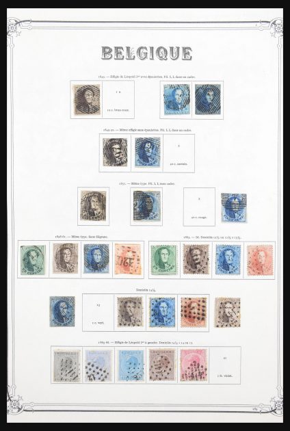 Stamp collection 30639 Belgium 1849-1995.