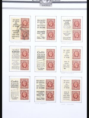 Stamp collection 30662 Great Britain combinations from stamp booklets 1912-1942.