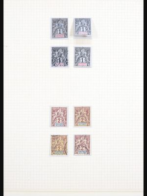 Stamp collection 30676 French India 1892-1948.