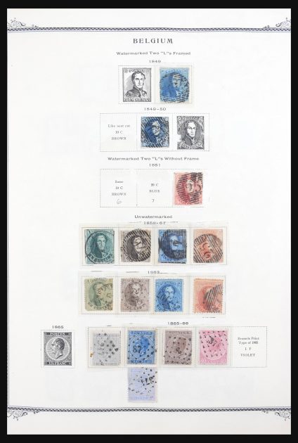 Stamp collection 30702 Belgium 1849-2004.