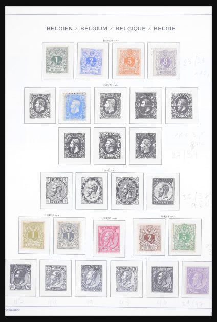 Stamp collection 30755 Belgium 1849-1979.