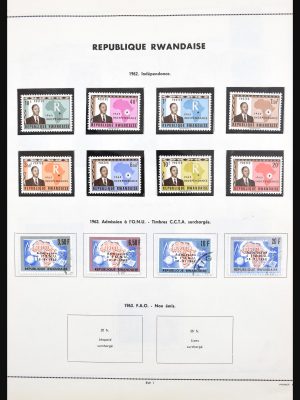 Stamp collection 30805 Rwanda 1962-1987.
