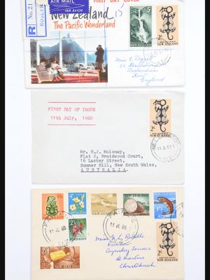 Stamp collection 30821 New Zealand FDC's 1960-1971.