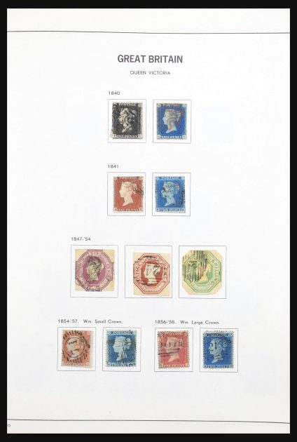 Stamp collection 30836 Great Britain 1840-1978.