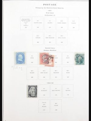 Stamp collection 30850 USA 1861-1956.