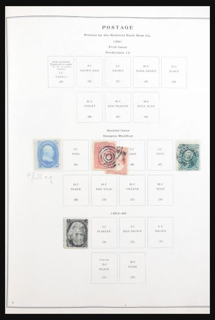 Stamp collection 30850 USA 1861-1956.
