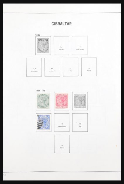 Stamp collection 30874 Gibraltar 1886-2011.