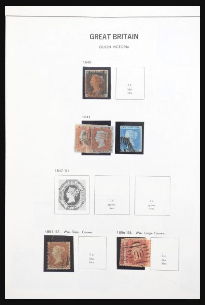 Stamp collection 30895 Great Britain and Channel Islands 1840-1977.