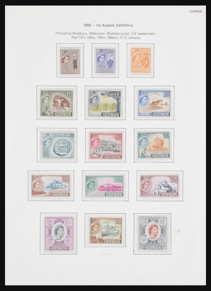 Stamp collection 30956 Cyprus 1953-1985.
