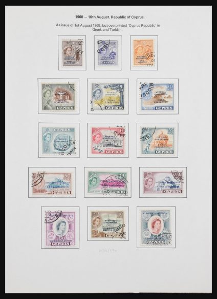 Stamp collection 30957 Cyprus 1953-1985.