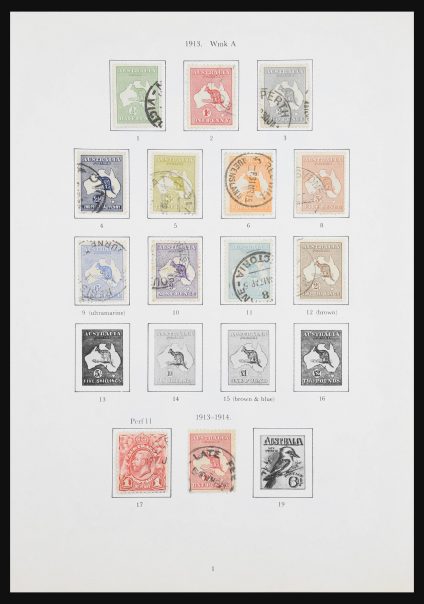 Stamp collection 30963 Australia 1913-1990.