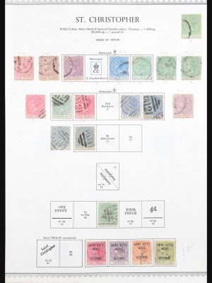 Stamp collection 30970 St. Kitts-Nevis 1903-1984.