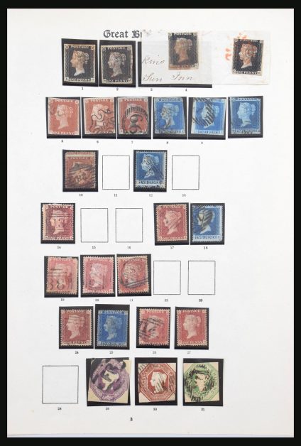 Stamp collection 31004 Great Britain 1840-1935.