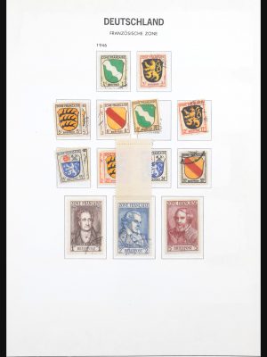 Stamp collection 31011 French Zone 1946-1949.