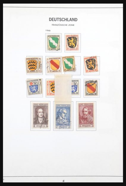 Stamp collection 31011 French Zone 1946-1949.