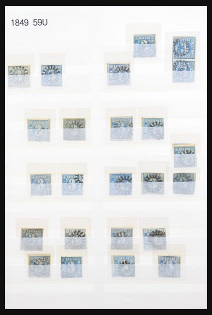 Stamp collection 31031 Bavaria 1849-1920.