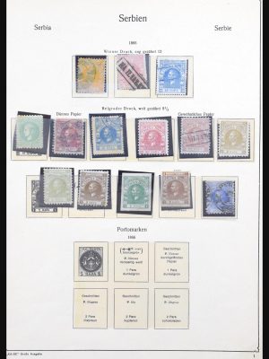 Stamp collection 31053 Serbia 1866-1945.