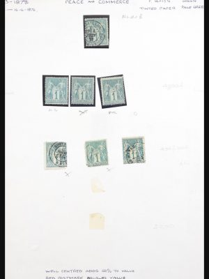 Stamp collection 31064 France 1876-1900.