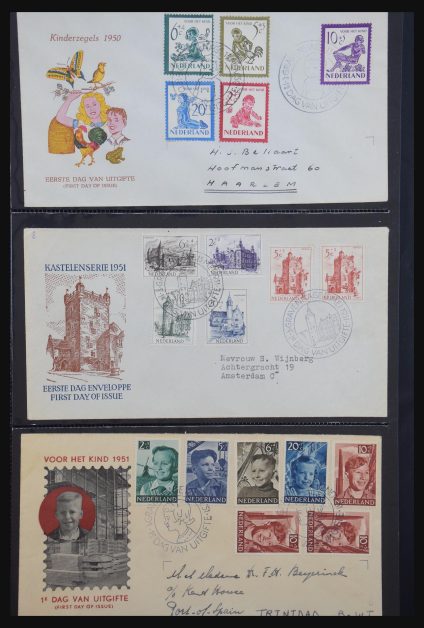 Stamp collection 31098 Netherlands FDC's 1950-2015.