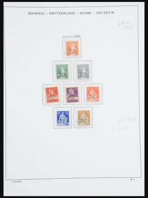 Stamp collection 31115 Switzerland service 1918-1960.