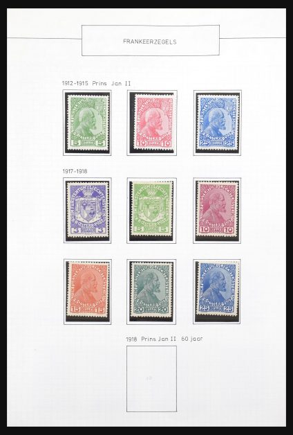 Stamp collection 31131 Liechtenstein 1912-2013.