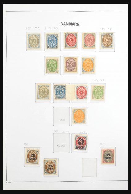 Stamp collection 31134 Denmark 1875-1994.