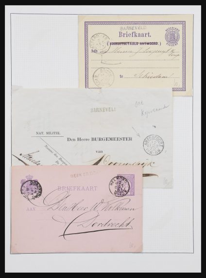 Stamp collection 31135 Netherlands namecancels 1864-1900.