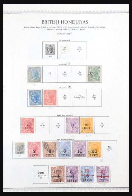 Stamp collection 31150 British Honduras 1873-1980.