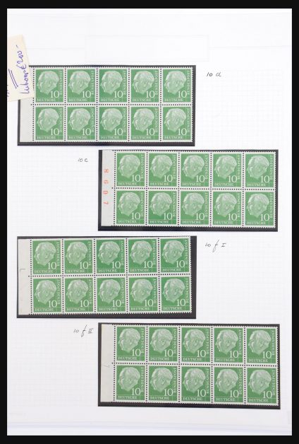 Stamp collection 31154 Germany 1949-1960.