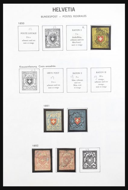 Stamp collection 31156 Switzerland 1845-1976.