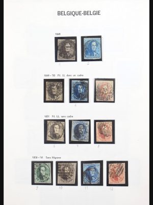 Stamp collection 31178 Belgium 1849-1951.