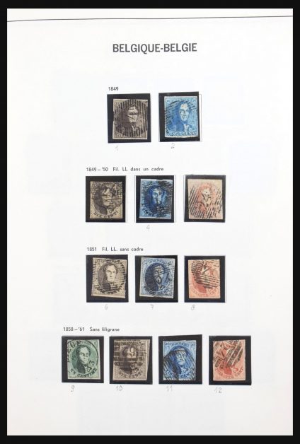 Stamp collection 31178 Belgium 1849-1951.