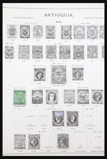 Stamp collection 31195 South America 1850-1900.