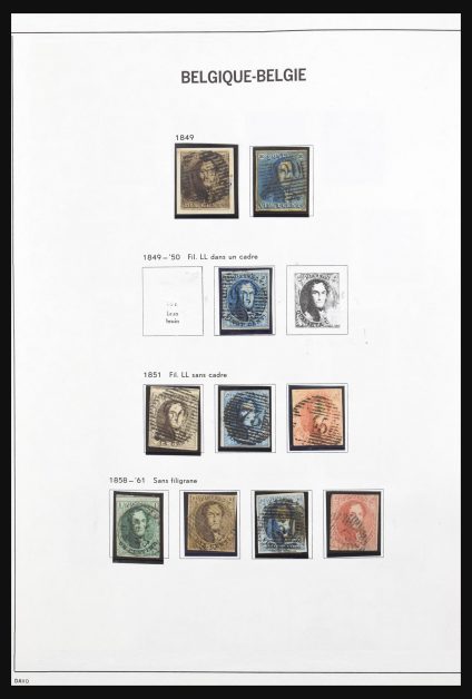 Stamp collection 31204 Belgium 1849-2006.
