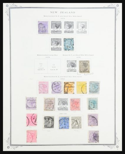 Stamp collection 31259 New Zealand and territories 1874-1975.