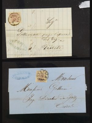 Stamp collection 31262 Austria and Germany covers 1850-1874.